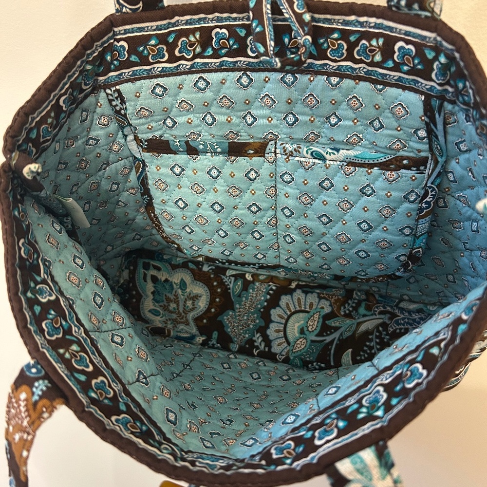 Vera Bradley Retired Java Blue Small Toggle Tote - image 4